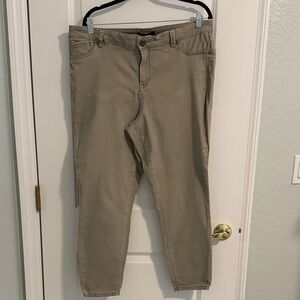 1822 Denim Skinny Pants in Tan